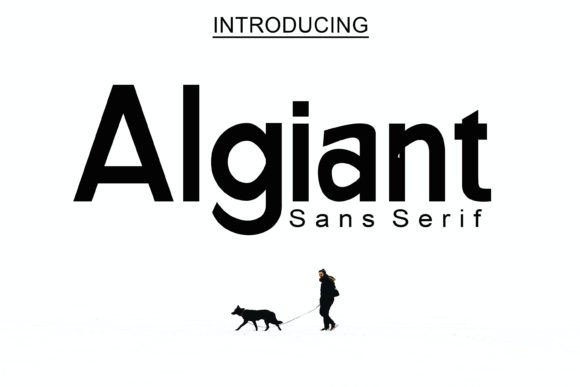 Algiant: A Bold Serif Typeface for Creative Branding