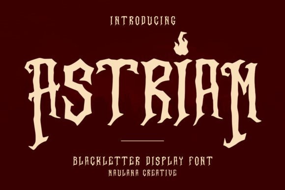 Astriam Font: A Bold Blackletter for a Strong Brand Identity