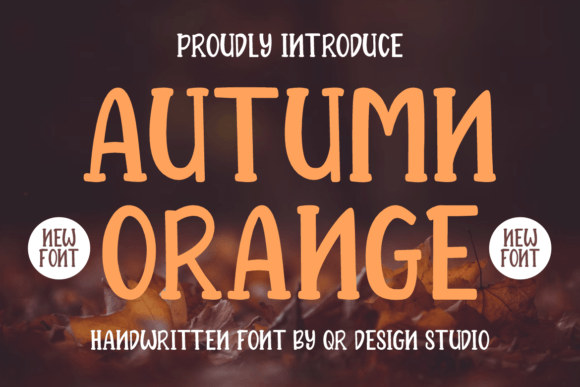 Autumn Orange: A Warm Script Font for Creative Projects