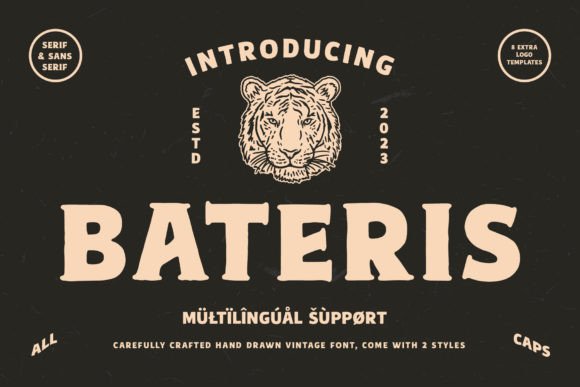 Bateris: A Bold Typeface for Impactful Campaign Design
