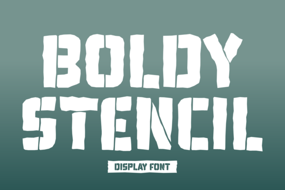 Boldy Stencil: A Display Typeface for Digital Impact