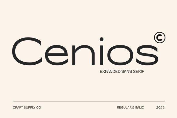 Cenios Font: Modern Design for Memorable Marketing