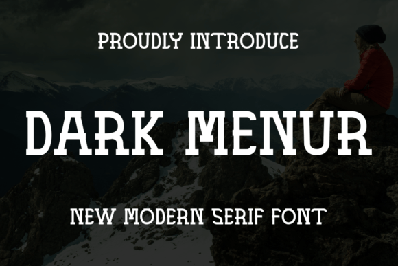 Dark Menur: A Typeface That Makes a Statement