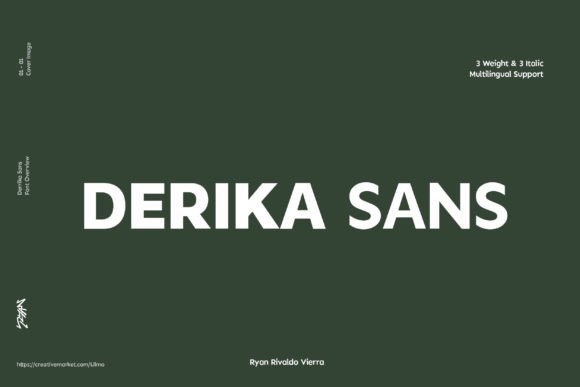 Derika Sans: A Versatile Modern Typeface for Practical Design