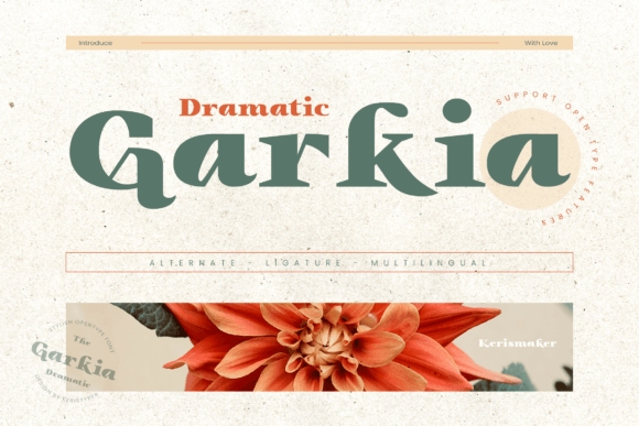 Garkia Font: A Sophisticated Typeface for Editorial Design