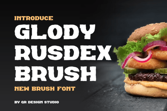 Glody Rusdex Brush: A Bold Typeface for Craft Creators