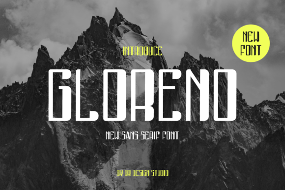 Gloreno: A Bold Serif Font for Creative Branding Projects
