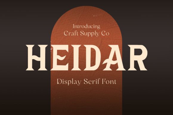 Heidar: A Refined Serif Font for Purposeful Design