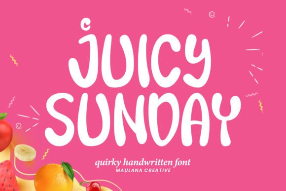Juicy Sunday: A Handwritten Font for Bold, Creative Branding