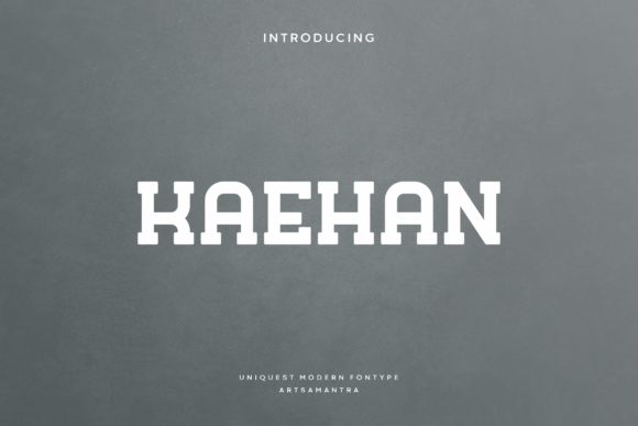 Kaehan Font: A Bold Typeface for Digital Design Impact