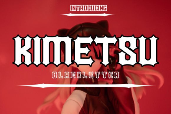 Kimetsu Font – A Bold Blackletter for Crafters and Makers