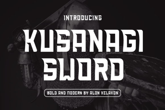 Kusanagi Sword: A Bold Typeface for Digital Branding