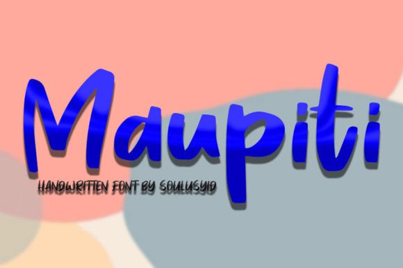 Maupiti: A Handwritten Font That Elevates Editorial Design