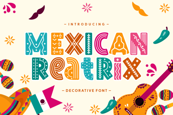 Mexican Reatrix: A Decorative Typeface for Editorial Elegance