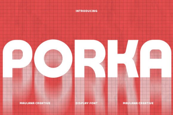 Porka Font: A Bold Display Typeface for Digital Design