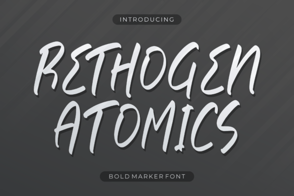 Rethogen Atomics: A Script Font for Editorial Elegance