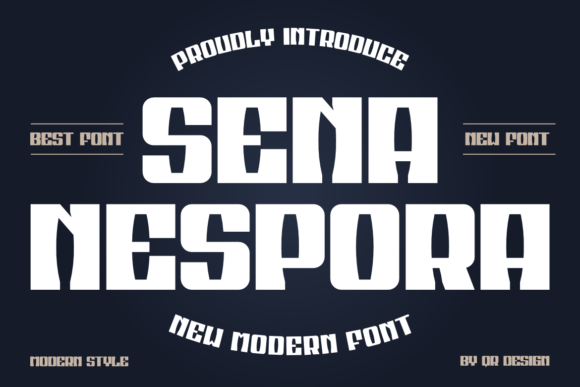 Sena Nespora Font: A Bold Typeface for Digital Branding
