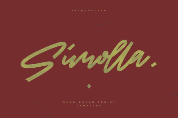 Simolla Font: Bold, Beautiful Brush Script for Craft Projects