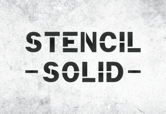 Stencil Solid: A Bold Typeface for Modern Web Design