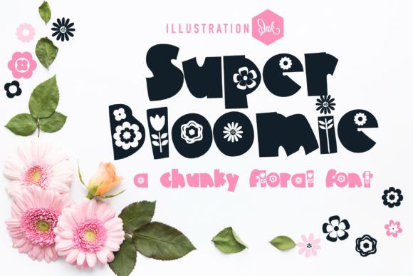 Super Bloomie Font: A Bold, Floral Typeface for Crafters and Creators