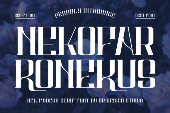 Testing Nekofar Ronekus Font in a Real-World Branding Project