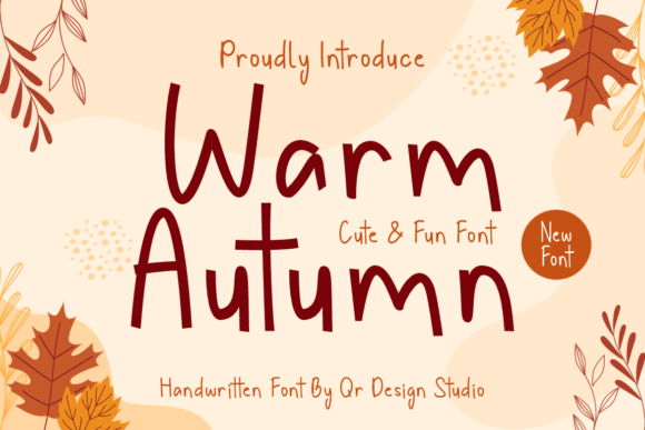 Warm Autumn Font Review: A Bold Handwritten Typeface for Campaigns