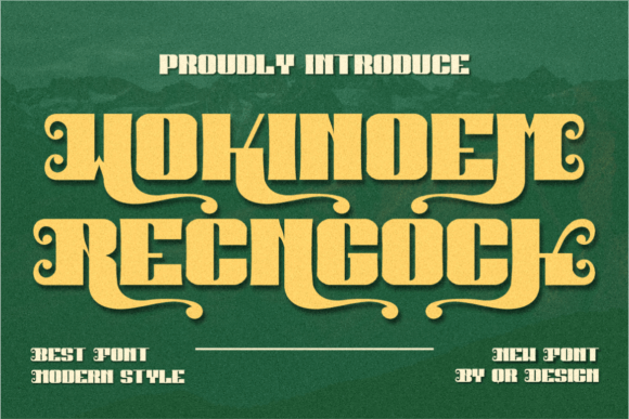 Wokinoem Recngock Font: A Bold Typeface for Craft Creations