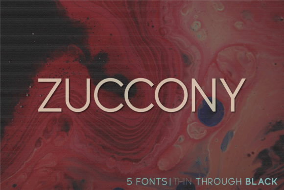 Zuccony: A Modern Typeface for Publishing and Editorial Design